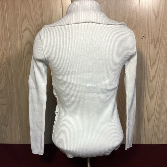 White House Black Market zip front sweater womens size small - Picture 6 of 11